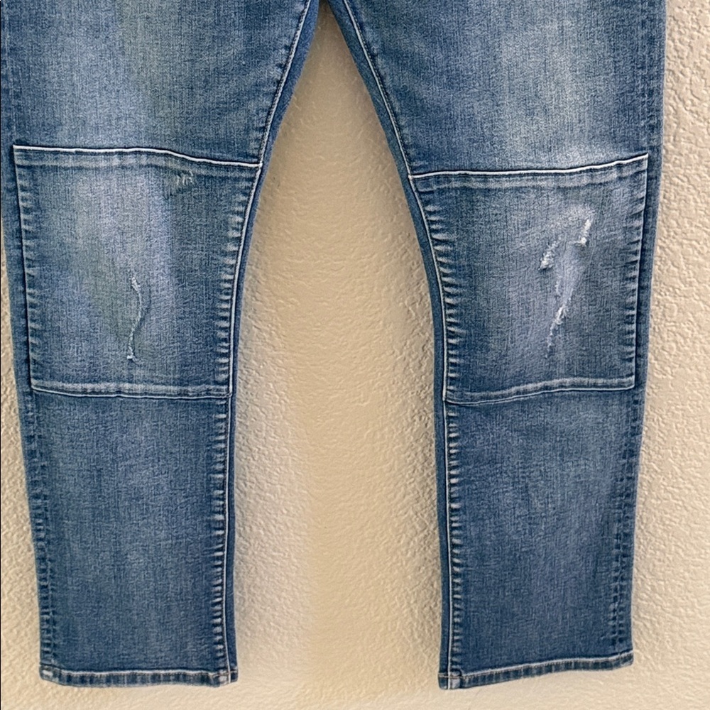 Anthropologie Pilcro &The Letterpress Parallel Mid Rise Straight Jeans Size 31 - Picture 4 of 9